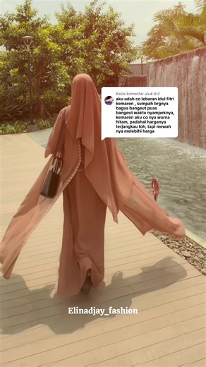 Membalas @𝓭𝓮𝓴 𝓫𝓲𝓵 aahh meleleh baca testimony dari kk yg satu ini .. kk ny co wrna hitam 😍 dan ini wrna moca juga g kalah cakep ka abaya ny yukk d cekout lagi 🤭🤭 #abayastyle #gamismewah #gamiselegant #abayasethijab #cerutybabydoll
