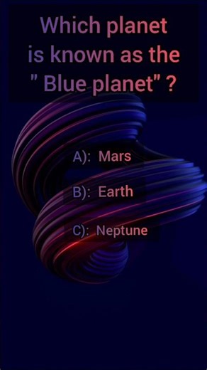 💙🧠 Only a genius knows why this planet is called the Blue Planet! 🌌