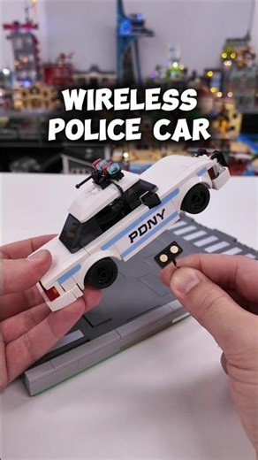 Wireless LEGO Police Car Upgrade!! #lego #shorts #tutorial