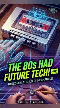The 80s had FUTURE Tech! 📼 (Mechanical Masterpiece) #shorts