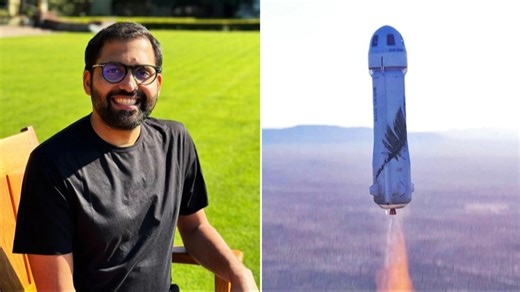 Indian pilot becomes first to fly as tourist to space on Blue Origin’s return flight