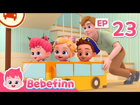 🚌 Wheels on The Bus Go Round and Round | EP23 | Bus Song | Bebefinn - Nursery Rhymes & Kids Songs