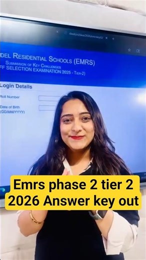 Emrs phase 2 tier 2 2026 Answer key out #teachersadda247 #emrs2026 #emrsanswerkey #emrstier2