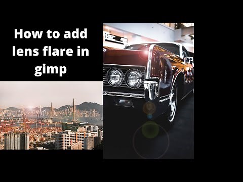 How to add lens flare to a photo in gimp