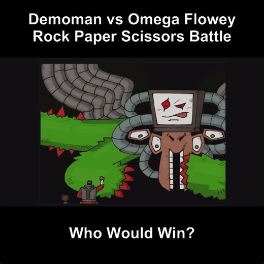 Demoman vs Omega Flowey Rock Paper Scissors Battle (TF2 X Undertale) #tf2 #undertale #shorts