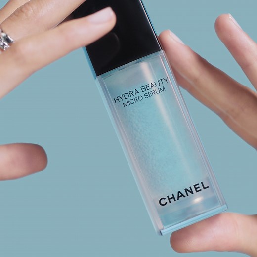 31K views · 2K reactions | Experience the hydrating and replenishing strength of HYDRA BEAUTY MICRO SÉRUM. Powered by micro-droplets, the formula helps maintain moisture levels, protect against stressors and plump the look of skin for a smoother, more radiant appearance. Discover more on chanel.com/-CHANEL-HydraBeauty | CHANEL | Facebook