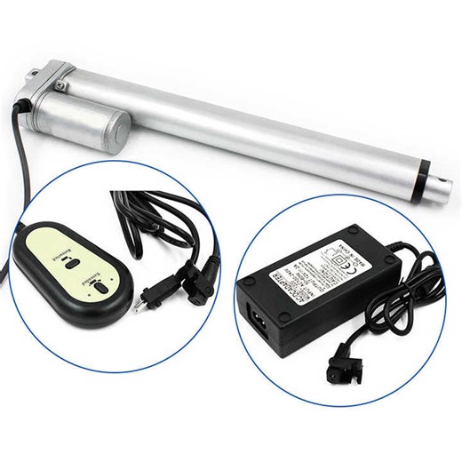 DC 12v 24v Long Linear Actuator Wireless Remote Control Linear Actuator 100mm with Remote Control Linear Actuator