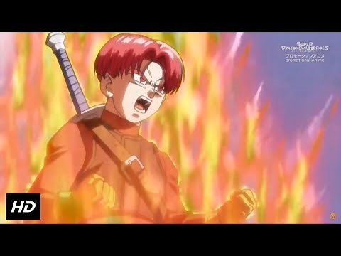 Future Trunks transforms into Super Saiyan God. Extended version (EDIT)