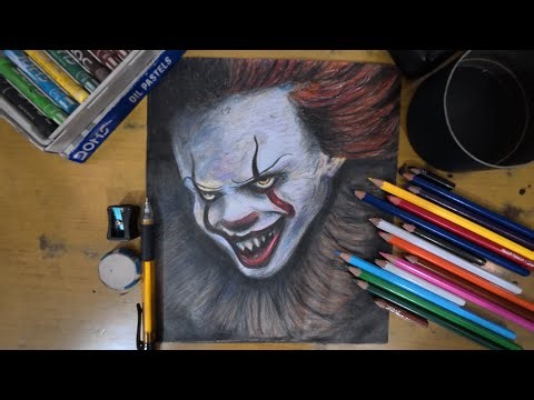 PENNYWISE REALISTIC DRAWING 💀 | PENNYWISE DANCING CLOWN