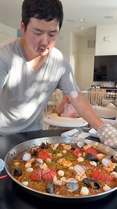 6.4M views · 169K reactions | That time I made paella for the first time and actually did a great job. So recipes online I didn't know which to follow but I did find someone that seemed to be very authentic and this is what I got. | POV Husband | Facebook