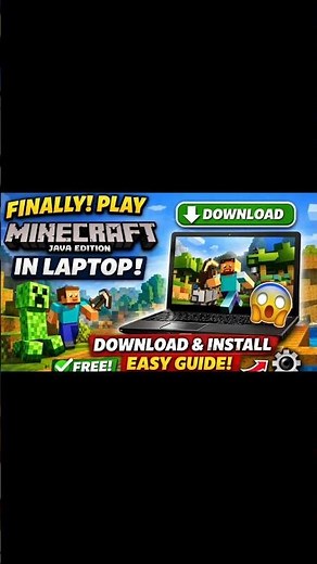 Finally! 🤧 Play Minecraft Java Edition in Laptop 😱 Download & Install Easy Guide 👍
