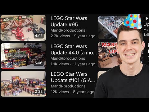 🔴 Reacting to my OLD LEGO Star Wars Update Videos! (MandRproductions 13-Year YOUTUBE ANNIVERSARY!)