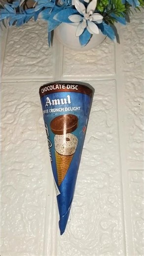 Amul cookies crunch delight tricone #icecream #chocolate @RasoiwithPoonam2