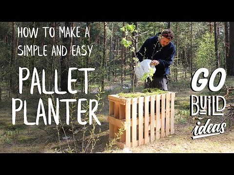 How to make a simple DIY PALLET PLANTER