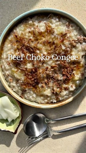 Beef Chokos Congee #asianfood #koreanfood #australia #dinnerideas #homecooking