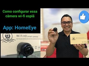 Mini Wi-Fi spy camera X5 - how to set up - app: HomeEye