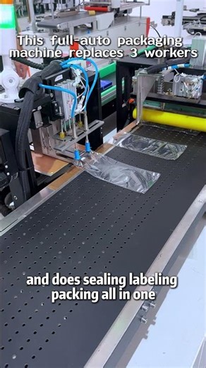 This full-auto packaging machine replaces 3 workers