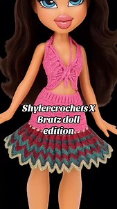 268 reactions · 7 comments | Shylercrochets X bratz doll edition : Crochet pleated ruffle skirt tutorial is now up on my you tube channel (link in bio) #fyp #shylercrochets #explore #crochetersofinstagram #handmade #viral | Shylercrochets | Facebook