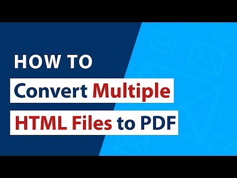 How to Convert Multiple HTML Files to PDF Adobe Documents ?