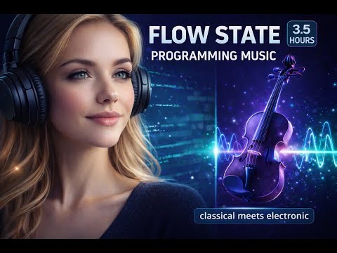 Flow State Programming Music - 3.5 Hours - Classical Meets Electronic - Deep Focus for Coding