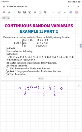 CONTINUOUS RANDOM VARIABLES : EXAMPLE 2