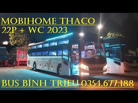XE GIƯỜNG NẰM 22 PHÒNG CÓ WC MỚI NHẤT 2023 - THACO MOBIHOME 120SL FACELIFT 2023 #xekhachgiuongnam