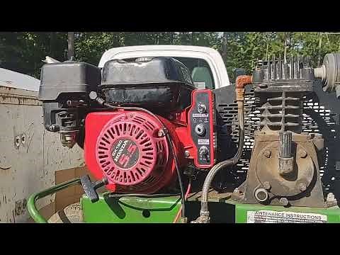 Honda GX200 Electric start kit on wheelbarrow air compressor
