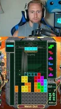 Intense Tetris 99 1v1 with T-Spin Triple Finisher