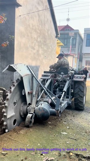 Heavy Duty Trench Digging Tool in Action Construction Site Gear