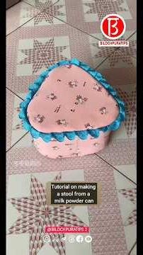 Tutorial on making a stool from a milk powder can