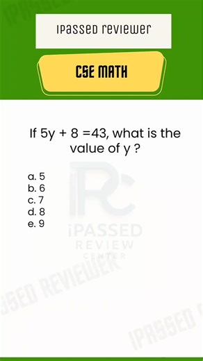 CSE Math Review #cseexamreviewer #civilserviceexam #csetips #CSEReview | Ipassed Review Center