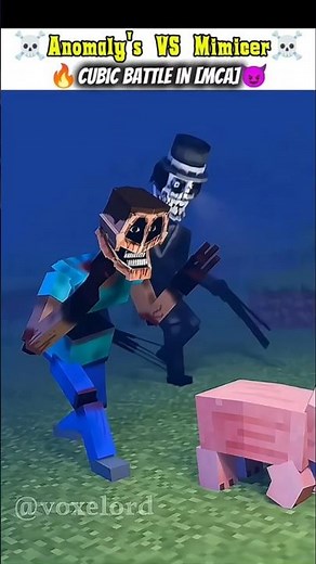 Mimicer vs Anomaly's|| Scratch Minecraft Animation 🔥😱