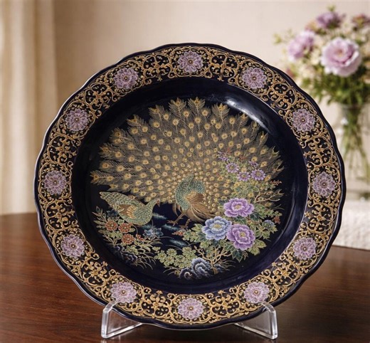 Bring a Touch of Moroccan Tradition and Nostalgia Into Your Home With This Authentic Vintage Metal Serving Plate - Etsy