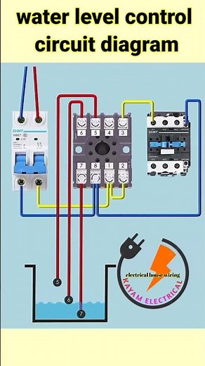 water level control circuit diagram #shorts #electrical