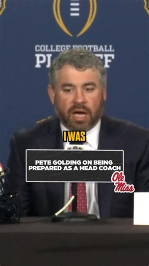 CFB on FOX on Instagram: "“I think you win because of a lot of things, I think you win in spite of a lot of things.” @OleMissFB’s Pete Golding on his preparation to become a head coach ahead of the Sugar Bowl"