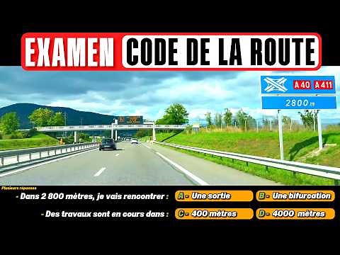 TEST du CODE DE LA ROUTE 2025 # 13 - 40 Questions à l'Examen blanc du permis de conduire + Réponses