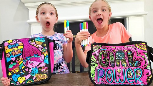 3 Marker Challenge Turns Into Scavenger Hunt!!! DIY Handbags!