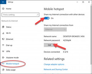 How to Create a WiFi Hotspot From Your Windows 10 PC - Windows 10 Free Apps