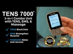 TENS 7000 3-in-1 Combo Unit: TENS, EMS, and Massage Therapy
