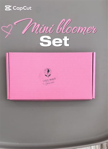 Mini bloomer set available in store 🔥 ————————— #skincare #fyp #lashes #girls #theebodybloom