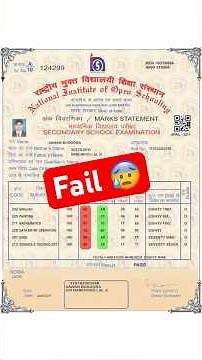 NIOS April 2026 Fail 😭 #nios