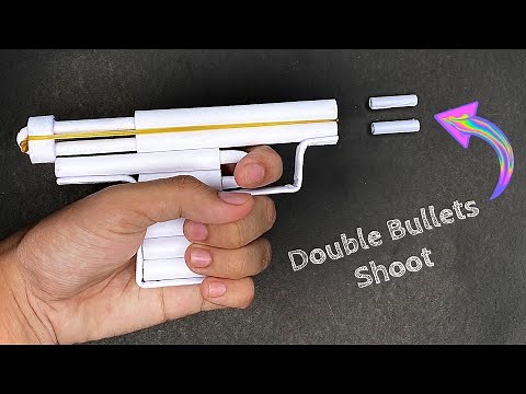 How to make Paper Pocket MINI Gun | Paper gun | Paper craft | Origami gun |