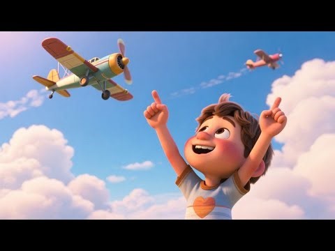 Fly High Airplane Counting Song | Fun Number & Vehicle Song for Kids | Nursery Rhymes & Baby Songs
