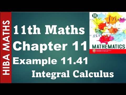 11th maths chapter 11 example 11.41 Integral Calculus tn syllabus hiba maths