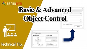 RecurDyn技术技巧（Basic Object Control）——如何调整对象位置及姿态（1）