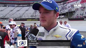 Ty Dillon was emotional after his stage win at Bristol Motor Speedway. It's a big deal for Germain Racing. | NASCAR on FOX