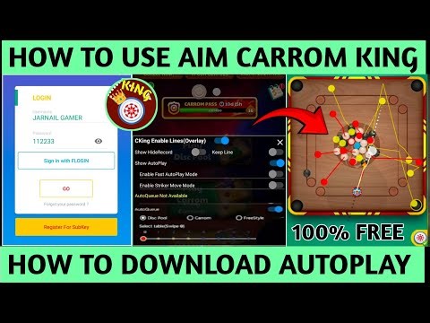 Carrom Pool | How to Use Aim Carrom King | How to Download Autoplay | Full Steup Video 😅