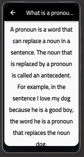 Download types of pronoun android on PC