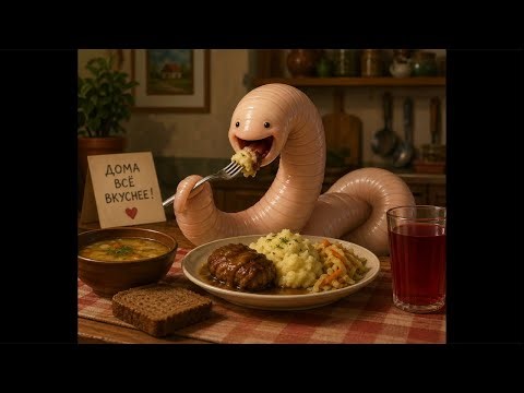 Кормлю глистов под Микроскопом (Feeding worms under a microscope) Würmer unter dem Mikroskop füttern