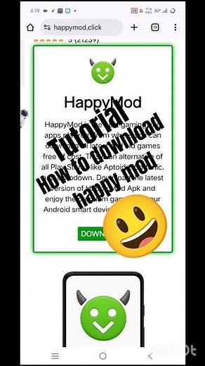 how to download happy mod tutorial